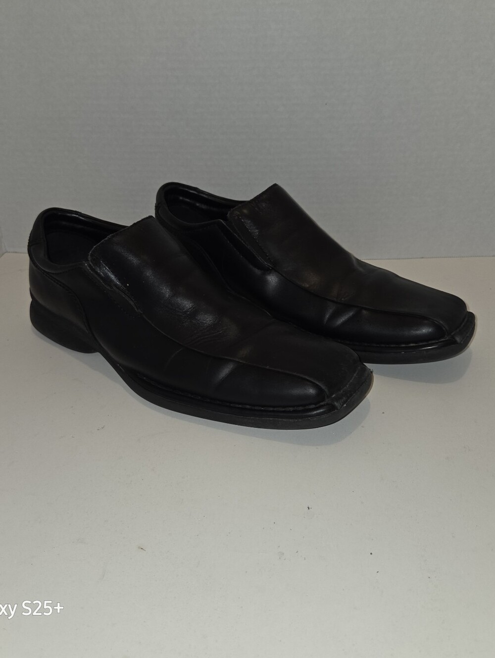 Reaction Kenneth Cole Punchual Square Toe Black Size 11